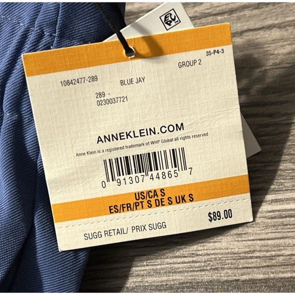 Anne Klein NWT Viscose Blend Blue Jay Joggers Size Small (29x28) - Picture 4 of 12